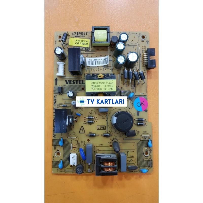 17IPS11, 300413-R4 23125816 TH/7 VESTEL, REGAL, NEXON POWER BOARD