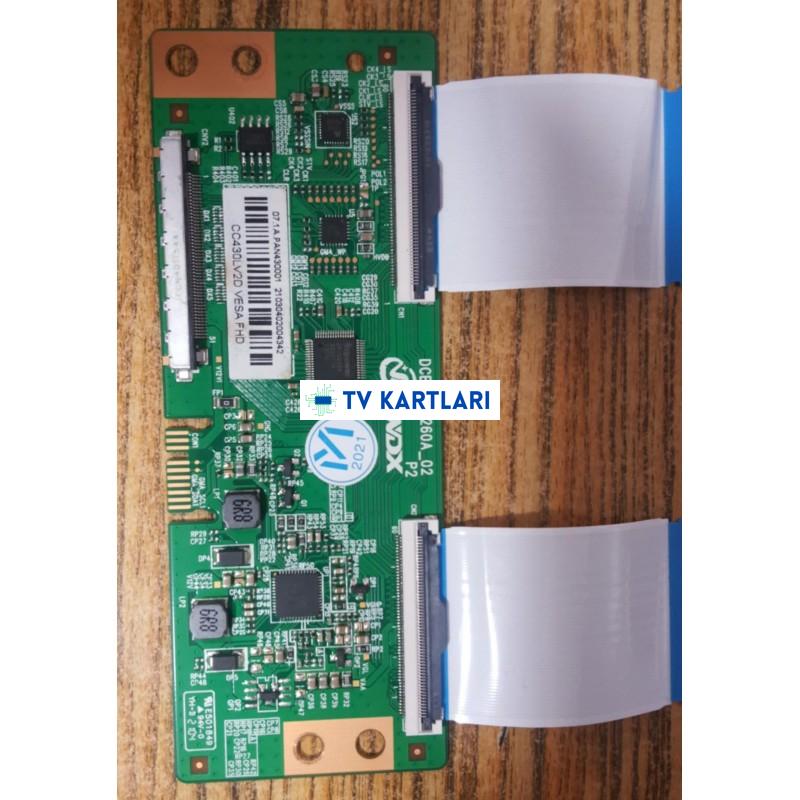 DCBHM-P260A_02 , CC430LV2D VESA FHD , TELENOVA 43NSK9001 , T-CON BOARD
