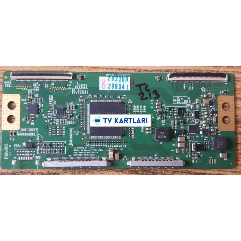 6870C-0358A VER1.0- V6 32/42/47 FHD 120HZ- T-CON BOARD