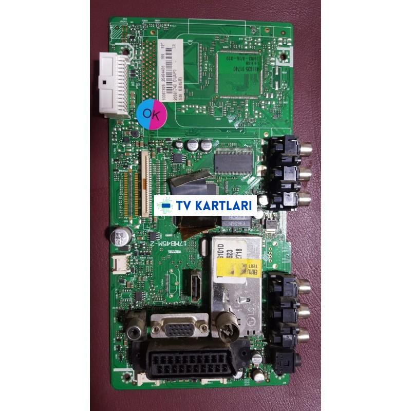 17MB45M-2, 20494436, 20498824, LTA320AP06,VESTEL 32742 17MB45M-3, VESTEL 32VH3000, VESTEL MILENIUM 32726, MAINBOARD