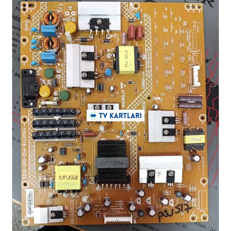 Philips 46PFL490SK/12 Power Board , 715G5778-P02-000-002M , DR718XAB7 , DSP30300X , TPT460H1-HVD02
