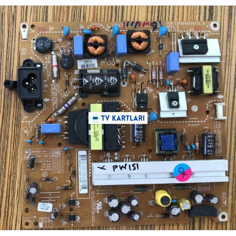 EAX65423701, REV1.0, LGP3942-14PL1 42LB580V,42LB620V,42LB630V,42LB6552V POWER BOARD