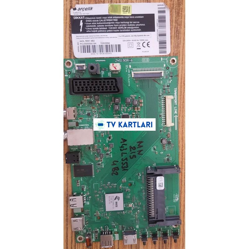 ZNS190R-6, V-0, KI5FZZ,ARÇELİL A43L5531 4B2  MAINBOARD