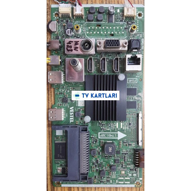 17MB130P, 23489587, 090517R2, VES490QNUS-2W-U02, VESTEL 4K SMART 49UD9300 49 LED TV, Main board"