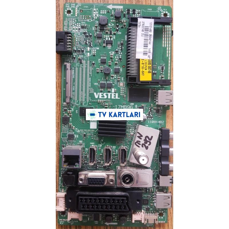 VESTEL 17MB96, 23242144, 23234985, Regal 42FA7500, 42FA7550,Main Board, Ana Kart, VES420UNVL-2D