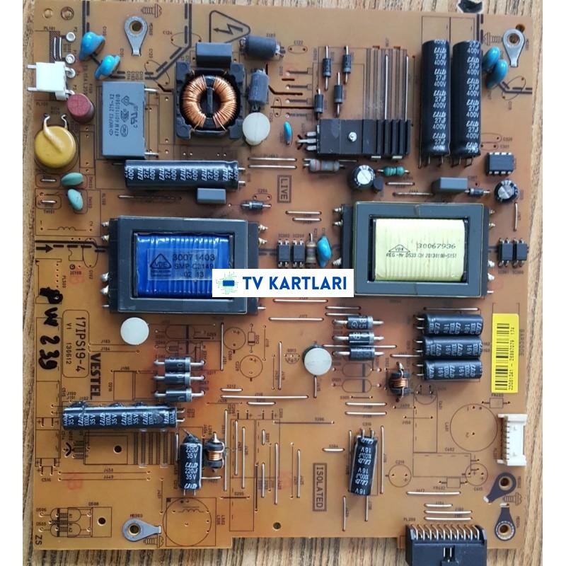 17IPS19-4, 23061041, VESTEL SATELLITE 39PF5025, SEG 39188F, REGAL LE99F5240S, LED TV Power board