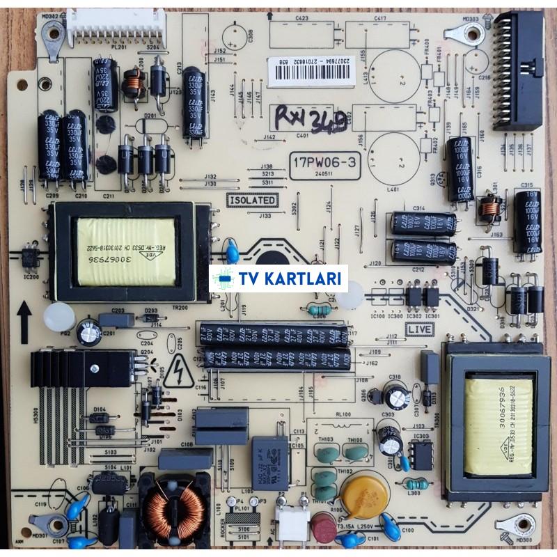 VESTEL 17PW06-3 27018632,23077694 POWER BOARD