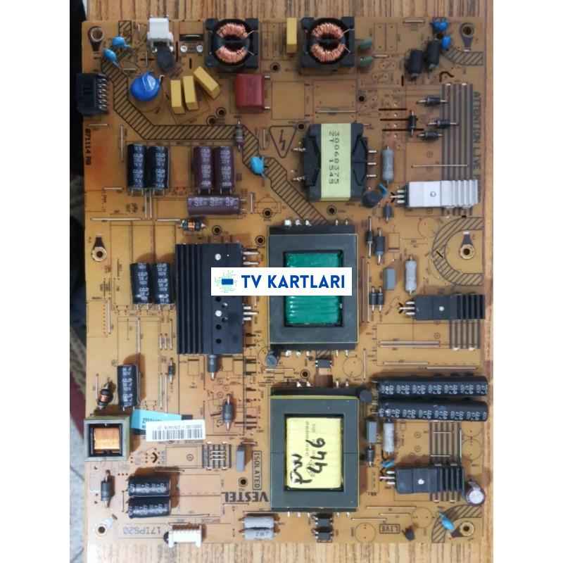 17IPS20, 23321130, 071114 R9, VESTEL 43UA8900, Power Board, Besleme, VES430QNEL-