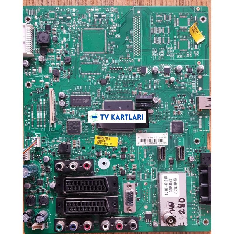 17MB35-4, 20530221, DIJAP06, LTA320AP06, VESTEL, TELEFUNKEN 32BT450i 32 LCD TV, Main board"