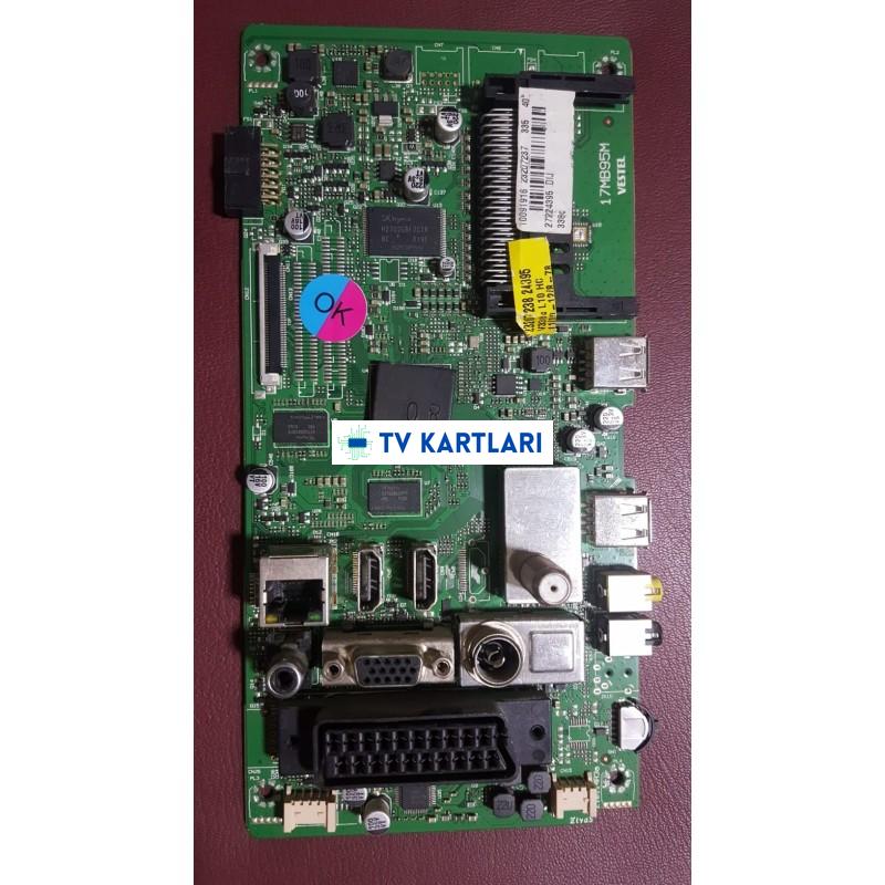 17MB95M, 23207237, VES400UNVS-N01, VESTEL SMART 40PF7120 40 LED TV, MAIN BOARD"
