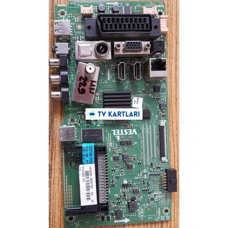 17MB96, 23247759, 23227283, Vestel 40FA7100, Main Board, Ana Kart, LC400UNVS-2D
