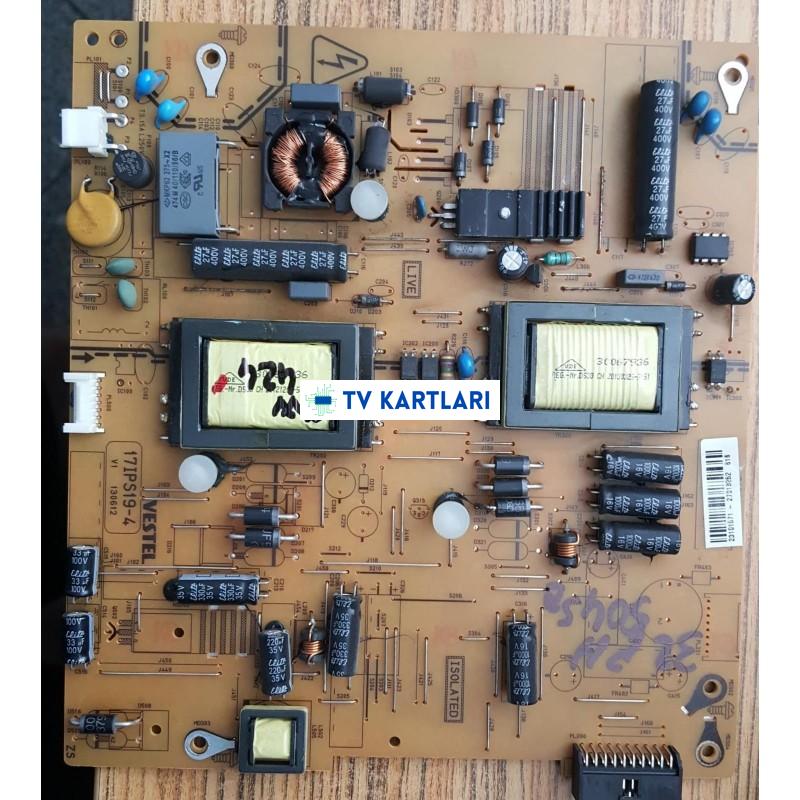 17IPS19-4, 23101571, VES315WNES-02-B, VESTEL 32PH5045 32 LED TV, Power board"
